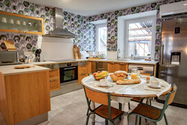 Modern and fully equipped kitchen in holiday cottage in Ardennes